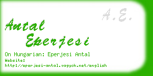 antal eperjesi business card